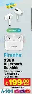 PİRANHA BLUETOOTH KULAKLIK